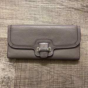 Coach Taylor Leather Checkbook Wallet